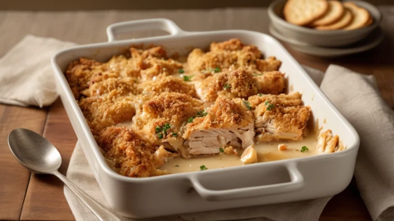 Neiman Marcus Chicken Casserole A rich, creamy chicken casserole with a buttery Ritz cracker topping.